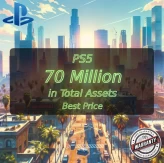 PS5 Level 30 + 70 Million in Total Assets ( 5 Million Pure Cash + 65 Million in Cars ) #LOT-143515