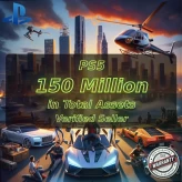 PS5 Level 120 + 150 Million in Total Assets ( 30 Million Pure Cash + 120 Million in Cars ) #LOT-143520
