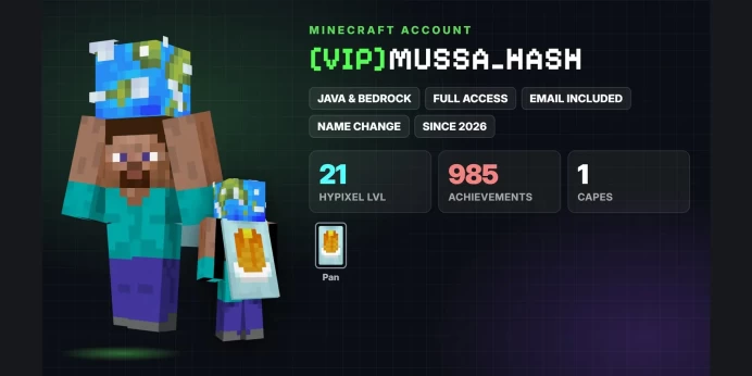 ⚡ [VIP] ⭐ 1 Cape: Pan ✅ Java & Bedrock & Full Access