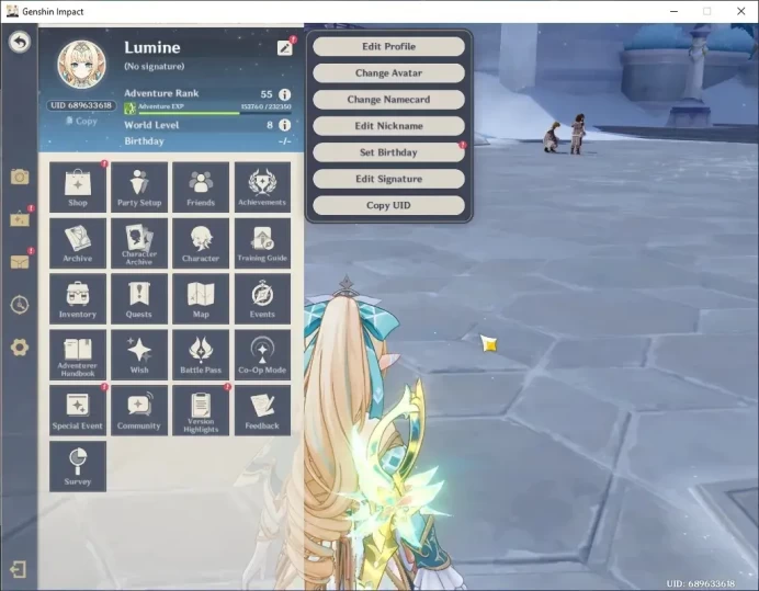 NA|AR 55|20K Primogems|2 Limited + 4(*5 Weapon)|(Vesna C1,Vodyanitsa)+Sign|Standard Qiqi|Bd Unset|Female MC|Take Mail|(GI8153)