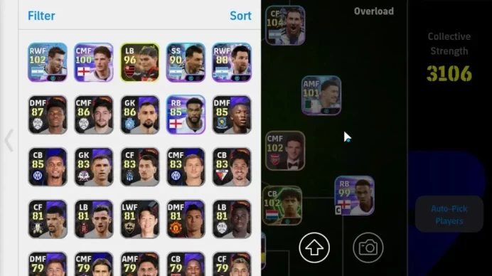 Android|Power 3106|7 Show Time Neymar Jr,David Raya,Lionel Messi,Ibrahim Maza|3 Epic Aubameyang,Steven Gerrard|PES2027|EF4044