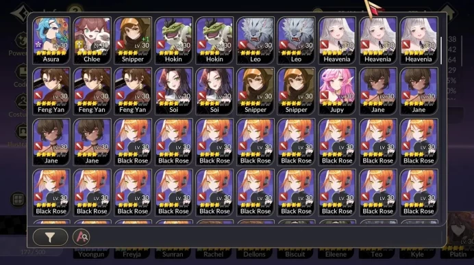 GLOBAL SEA|Lv 24|24 Legend,12 Special|YoongunTC6+,FreyjaTC2,SunranTC1,Teo,Biscuit,Dellons,Etc|5 Legend Pet|LogNetmarble|SKR1179