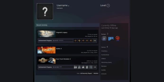 【6 Games✨$126】 Euro Truck Simulator 2, The Elder Scrolls Online, Hogwarts Legacy, Assetto Corsa, Free Call of Duty: Modern Warfare III