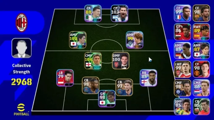 Android|Power 2968|Epic Frank Lampard,Ono Shinji|Show Time Miki Tomoya,Kubo Takefusha,Ibrahim Maza,Etc|PES2027|Take Mail|EF4048
