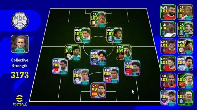 Android|Power 3173|9 Epic(Steven Gerrard,Xabi Alonso,Drogba,Berbatov),Etc|8 Show Time Vitinha,Kadioglu,Etc|PES2027|(EF4047)