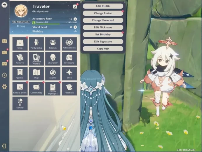 Asia|AR 15|1 Limited (Vodyanitsa)|All Unset| Low Main Quest & Map Explore|Male MC|Take Mail|Check SS(GI8177)