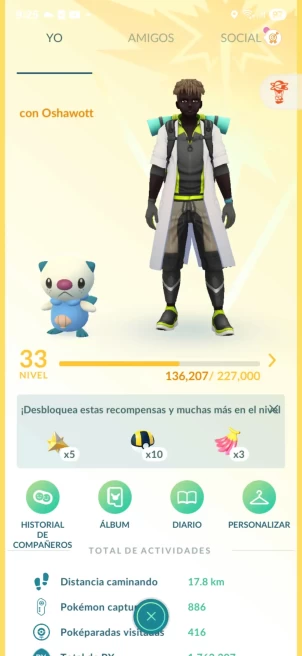 Cuenta nivel 33 con 9 legendarios (thundurus oscuro shiny)