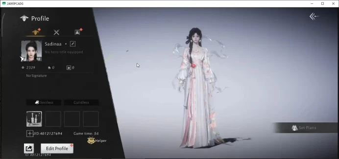 GLOBAL|1 HC Unused|Lv 98|27.7K GS|Sweet Influence,Lone March,Humble Hero Set|Ghostly Requiem Etc|Female MC|Netease|WWM1575