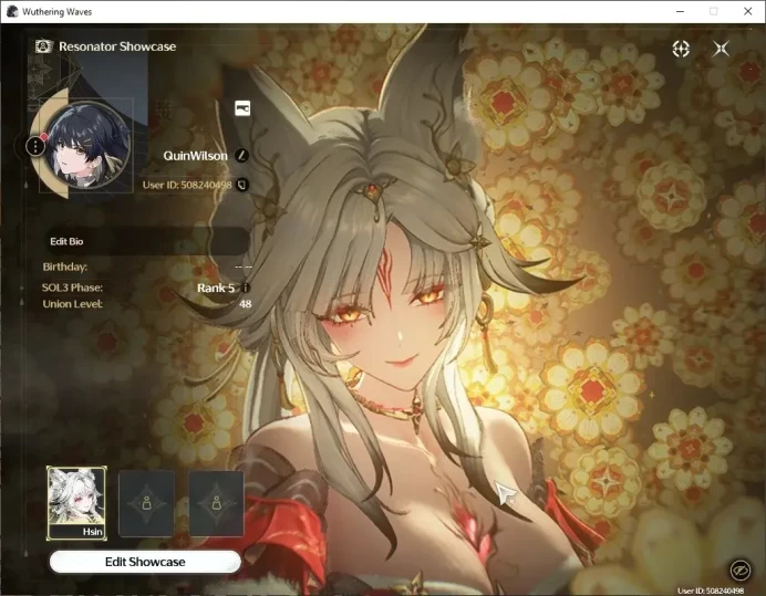 NA|UL 48|1 Limited (Hsin RC5 +Signature Weapon) +4 STD Char|Data Bank Lv 30|Female MC|Log Kuro|Take Mail|WW4398