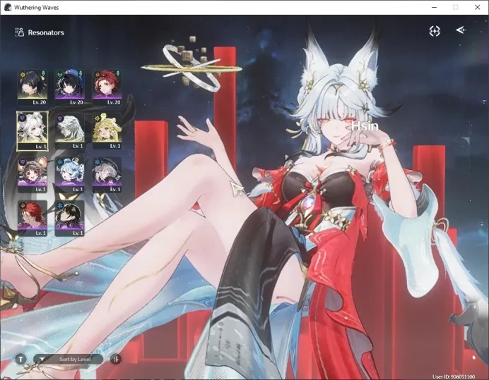 SEA|READY GACHA|62K Astrite +120 LT|UL 48|1 Limited (Hsin +Signature Weapon)|DB Lv 30|Female MC+Outfit|Log Kuro|TakeMail|WW4401