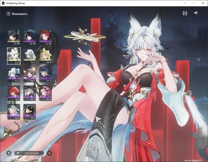 SEA|READY GACHA|63K Astrite +95 LT|UL 48|1 Limited (Hsin +Signature Weapon)|DB Lv 30|Female MC+Outfit|Log Kuro|Take Mail|WW4400