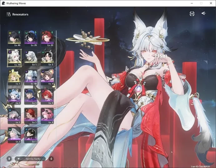 NA|UL 48|1 Limited (Hsin RC6) +3 STD Char (Verina,Jianxin,Calcharo)|Data Bank Lv 30|Female MC|Log Kuro|Take Mail|CheckSS|WW4412