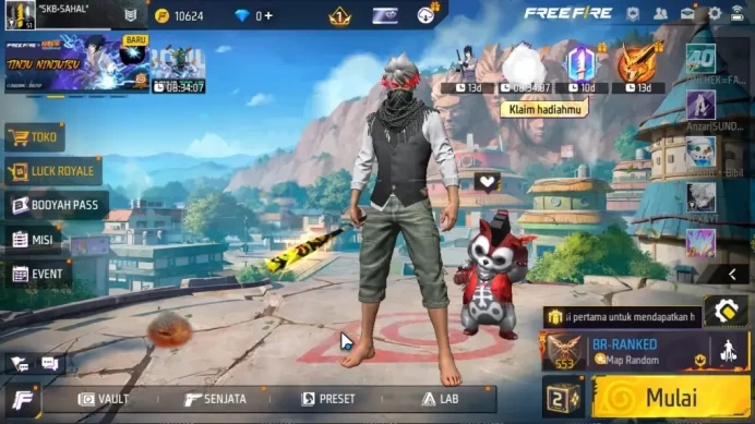 Indonesia|Scythe Moco's Arc|MP40 Blazing Heart,M4A1 Venom,XM8 Poison Pumpkin,AUG Aqua|66 Vault,18 Bundle|Log Google|(FF1502)