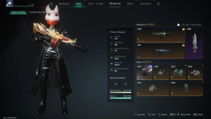 PC/XBOX/PS/Mobile【50 LvL EU【3 Star Weapon ACS12/ 6 Star Armor Set【Power Surge full Build】5/5 Voodoo Doll (2 TRAIT)】