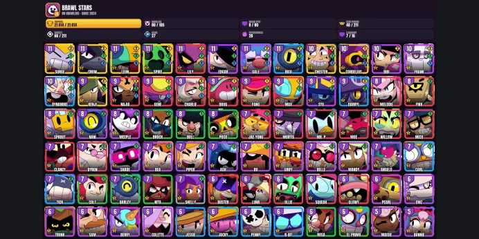 【Android/iOS】 80 BRAWLERS ✨ 8 MAXED ✅ 7 LEGENDARY ✨ 21014 TROPHIES ⚡ LEON ⭐ CORDELIUS ✨ CROW ✅ KENJI ⚡ SURGE ⭐ CHESTER ✨ SPIKE ✅ EDGAR ⚡ LILY