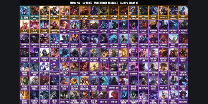 [EUW] GOLD II ✅ 222 skins ⚡ 172 champions ⭐ 46605 BE ✨ Level 513 ✅ Spirit Guard Udyr ⚡ DJ Sona ⭐ Prestige Ascended Pantheon