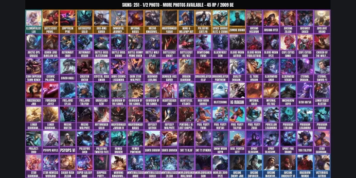 [NA] 251 skins ✨ 172 champions ✅ 2009 BE ⚡ Level 698 ⭐ Elementalist Lux ✨ Zombie Brand ✅ Empyrean Pyke ⚡ Infernal Nasus