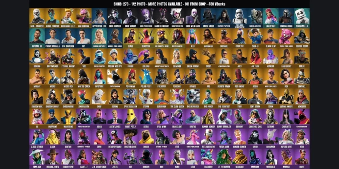 [PC/PSN/XBOX] 273 skins ⭐ Skull Trooper ✨ Ghoul Trooper ✅ Merry Mint Axe ⚡ Candy Axe ⭐ Reaper ✨ Codename E.L.F. ✅ Vivi Chroma ⚡ Fixer