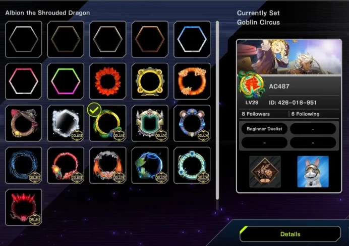 AC487-Lv29-26 Deck (Meta and Rogue)-CP UR 316-CP SR 1693-Gems 2100-32 Royale Finish (Dracotail Boss)-30 Alt Art-1 Ticket Alt Art