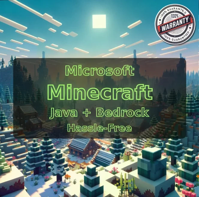 MINECRAFT | Microsoft | Java Edition + Bedrock Edition | Hypixel NO BAN | Full Access + Instant Delivery #LOT-143590