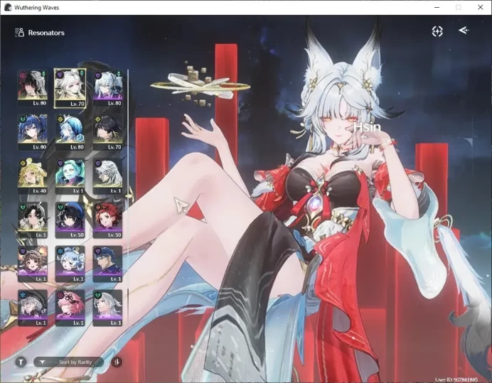 SEA|UL 53|4 Limited (Hsin,Chisa,Iuno)+Sign Rebecca + 3 Standard Char|DB Lvl 30|Female MC|Log Kuro|Take Mail|Check SS|WW4423