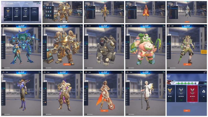 TANK GOLD 5 DPS SILVER 4 SUP SILVER 3 Overwatch 2 BATTLENET THOR MYTHIC SKIN & 4K Comp POINTS WITH FULL ACCESS DOUBLE SILVER & GOLD ALL ROLES