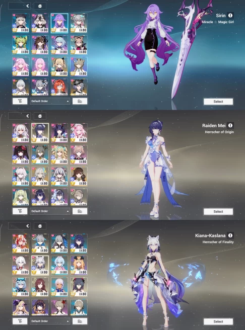 HI38 //Sleepyhead Teresa, Loli Durandal, and Mistellene. Almost every Valka has at least one skin (K)