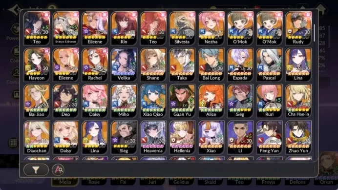 Global|Full EX7(MeliaTC3,RosieTC2,GelindusTC1,FaiTC1,JuriTC1)|54TC6(Skuld,Teo,Dellons,Orkah,etc)|Netmarble| 7KR139B