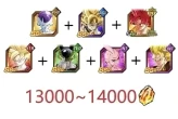 [Android]DBZ Dokkan Battle GLOBAL -The character in picture + 13000-14000 Dragon Stones