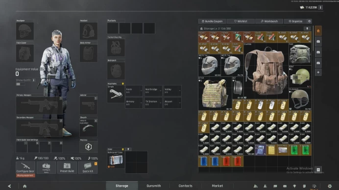 [274M Stored Value] [Karambit+Gloves] [111+ Reds] [Workbench Lv.5] [S6+7 Legend] 100% Secure Full Access Arena Breakout Infinite Account