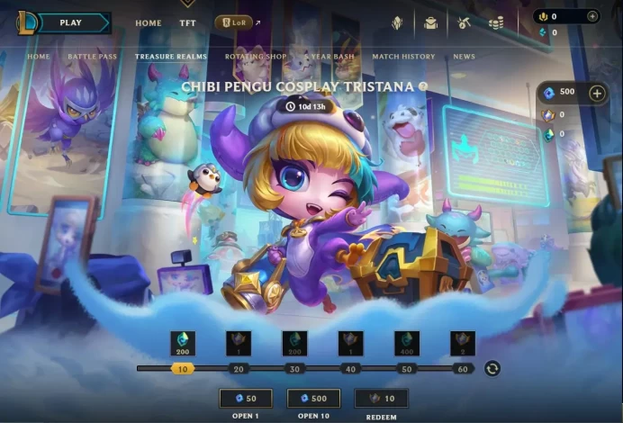 Teamfight Tactics EUW | Chibi Pengu Cosplay Tristana | Unranked | Email Changeable