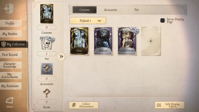 Identity V NA/EU | Wu Chang Frost + 2A Costumes | 1500+ Crystals