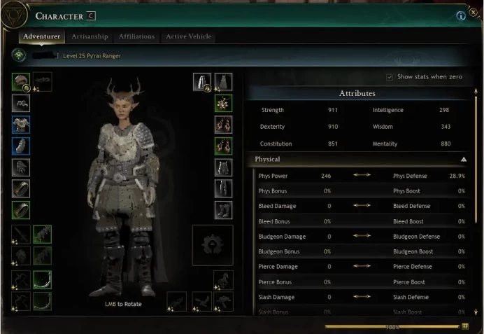Ranger Level 25 | Resna NA | 258 Phys Power | Radiant Weapon