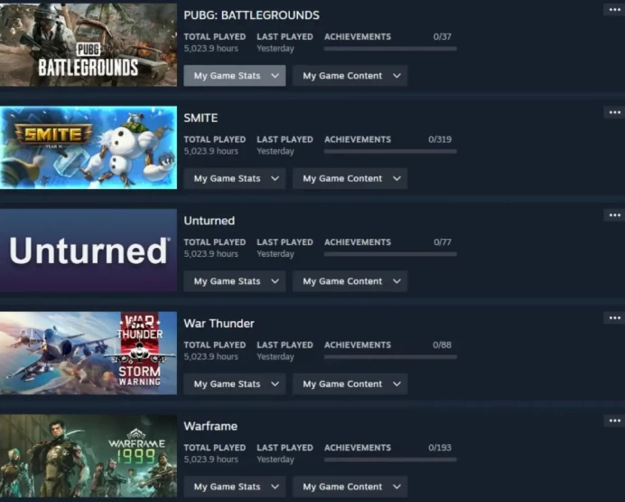 Steam Account | 5000+ Hours | 11 Games | 10 Paid Games | Ukraine Region