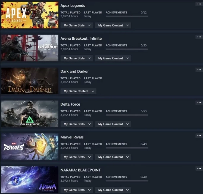 Steam Account | 3000+ Hours | 24 Paid Games | Original Email | Full Access