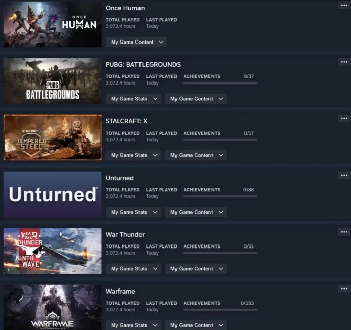 Steam Account | 3000+ Hours | 24 Paid Games | Original Email | Full Access