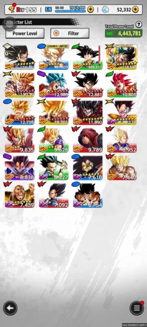 Dragon Ball Legends Global | Android Only | 50,000+ Crystals | 0-4 LF