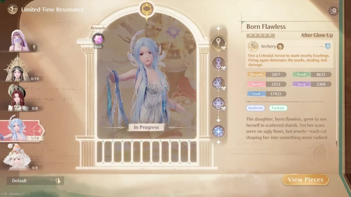 Life Makeover | Europe Server | Level 6 | Born Flawless 5/10 | Crystal Poems 10/10