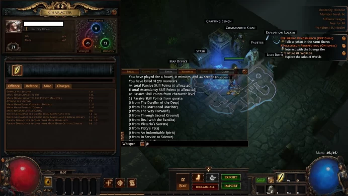 Path Of Exile | Duelist Level 70 | 3 Labs | Curse of the Allflame