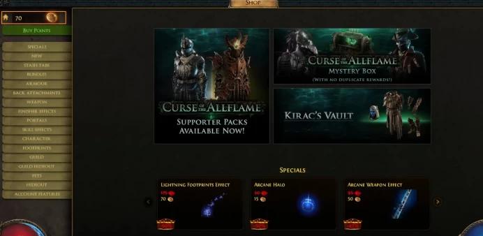 Path Of Exile | Guardian lvl 90 | Templar | 70 Coins Balance
