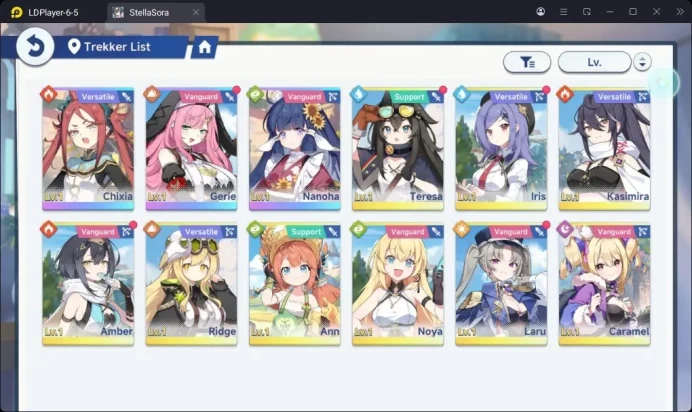 Stella Sora | Global Starter Account | Level 2 | Chixia, Nanoha, Gerie