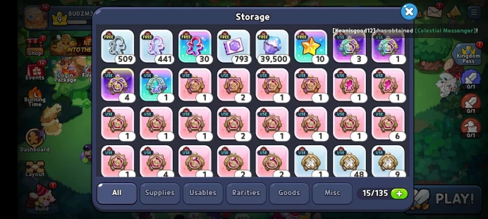 Cookie Run Kingdom | Hollyberry Server | 470,000+ Diamonds | 800-1000 Cookie Cutters | 30-70 Epic Cookies