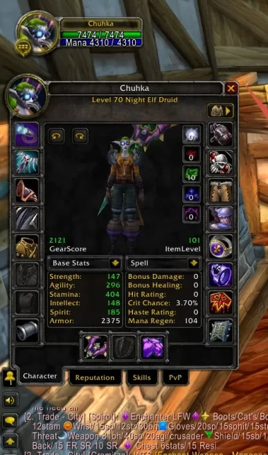 Wow Season Of Discovery | Night Elf Druid Level 70 | 2121 GS Healer / 2153 GS Feral | 280% Flying