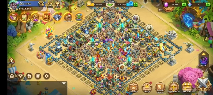 Castle Clash | 1,745,000 Might | Android | Personal Gmail | Not Linked to IGG