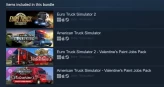 Steam | Euro Truck Simulator 2 + American Truck Simulator | 0 Hours | Clean Account
