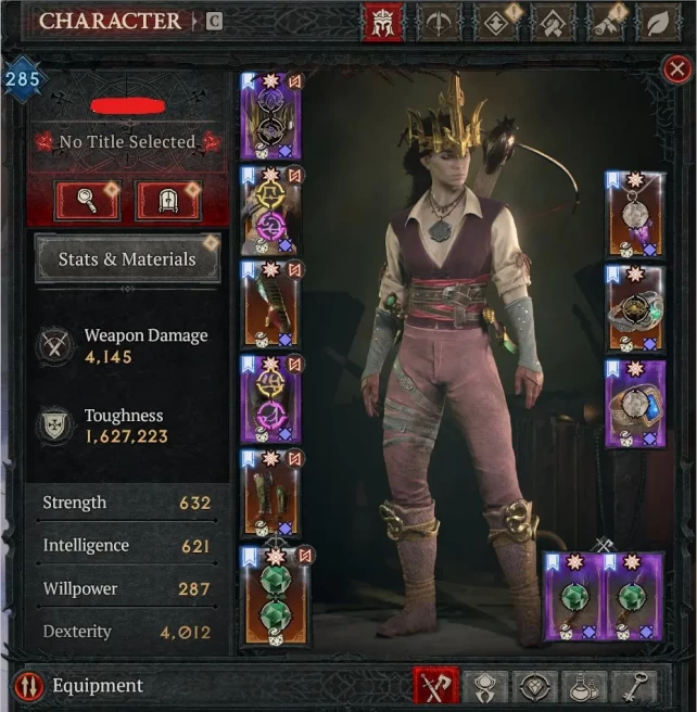 Diablo 4 | Paragon 285 Poison Rogue | Season 15 | All Content Cleared