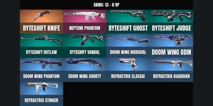 [EU] Silver 3 ✅ 13 skins ⚡ 1 KNIFE ⭐ 17 agents ✨ Byteshift Knife ✅ Neptune Phantom ⚡ Byteshift Judge ⭐ Byteshift Outlaw ✨ Byteshift Ghost