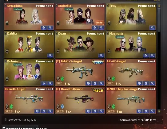CrossFire NA | General Rank | 56 VIP | M4A1-S Angel | Barrett Angel | AK-47 Angel