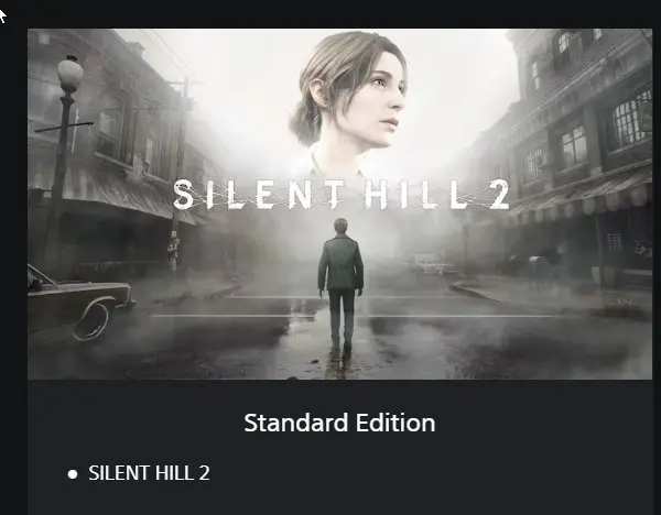Silent Hill 2 | Standard Edition | PS | Turkey Region Account