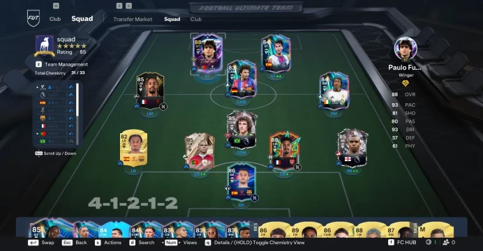 EA Sports FC 27 | Steam PC | 500K Coins | Pepe (Debut Icon), Paulo Futre (Hero), Micah Richards, David Luiz (Hall of FUT), Saliba, Barcola